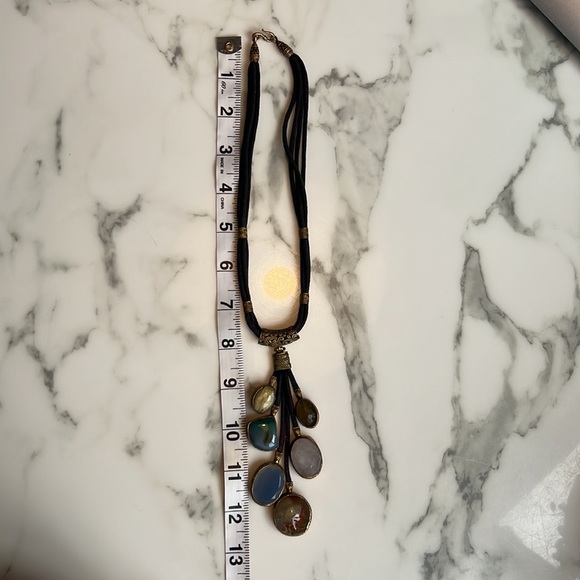 Brass and Agate Tribal Necklace - Picture 6 of 6